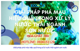 Công nghệ phá màu nước thải tiên tiến cho ngành sơn nước